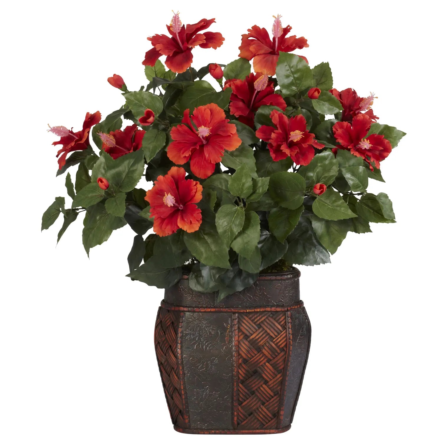 24" Hibiscus w/Vase