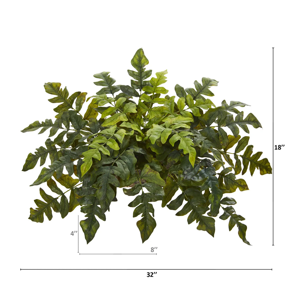 32" Holly Fern Artificial Ledge Plant