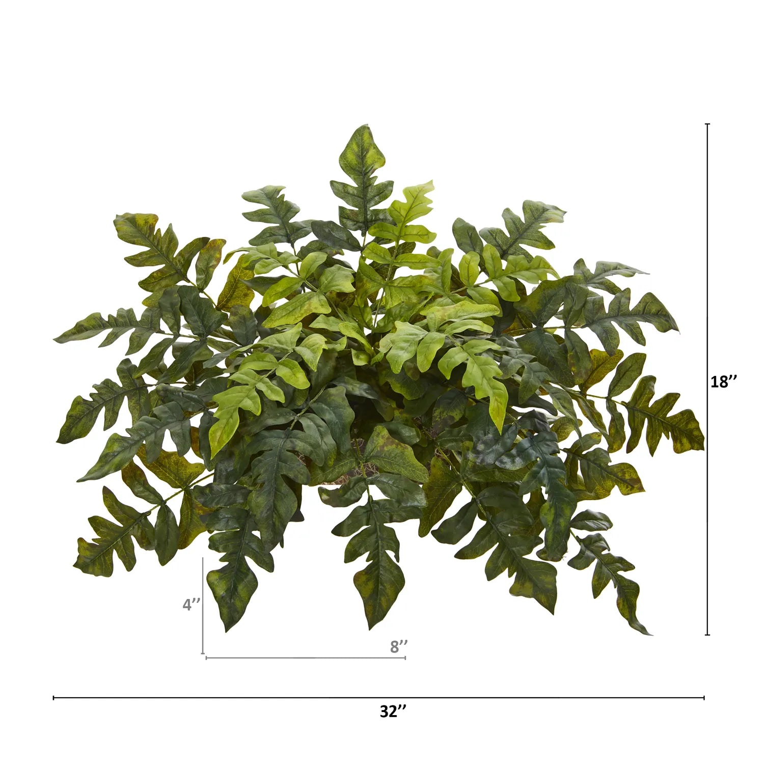 32" Holly Fern Artificial Ledge Plant